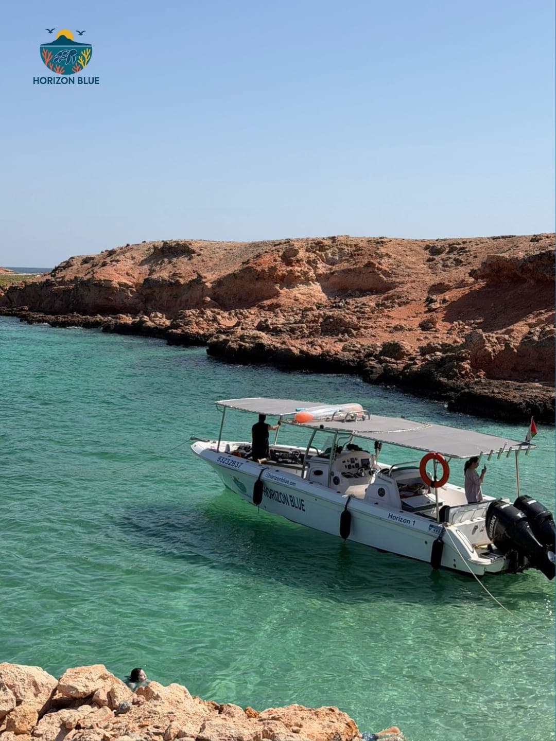Horizon ONE 36-foot flagship at Al Mouj Marina, Muscat
